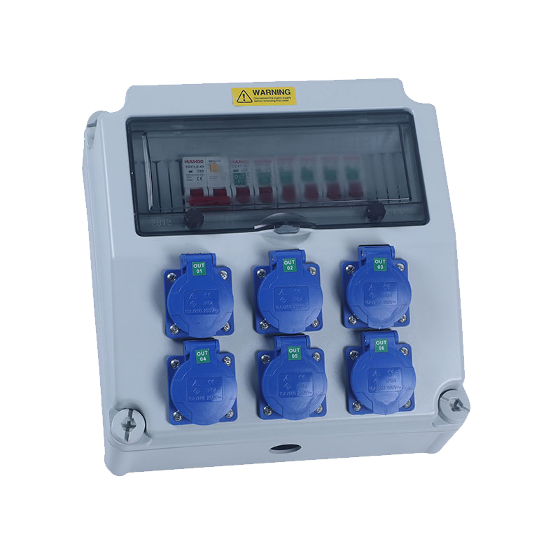 Caja de enchufes impermeable industrial